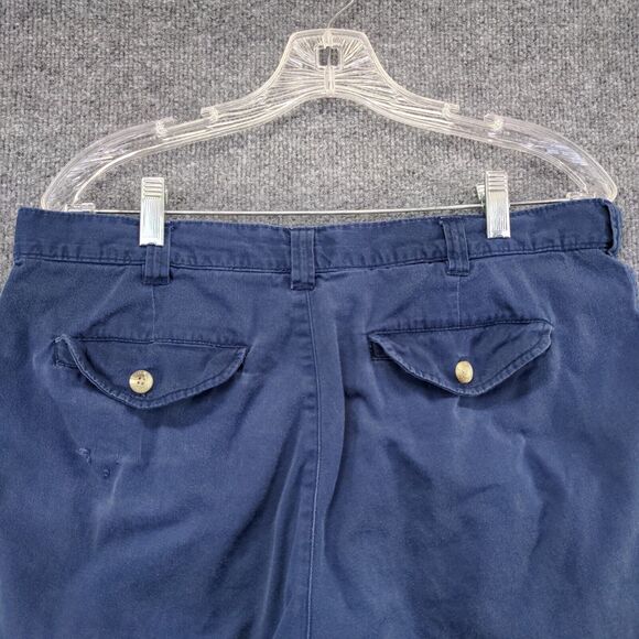 Columbia Mens Chino Shorts Blue Size 36 Slash Pockets Cotton - Picture 9 of 14